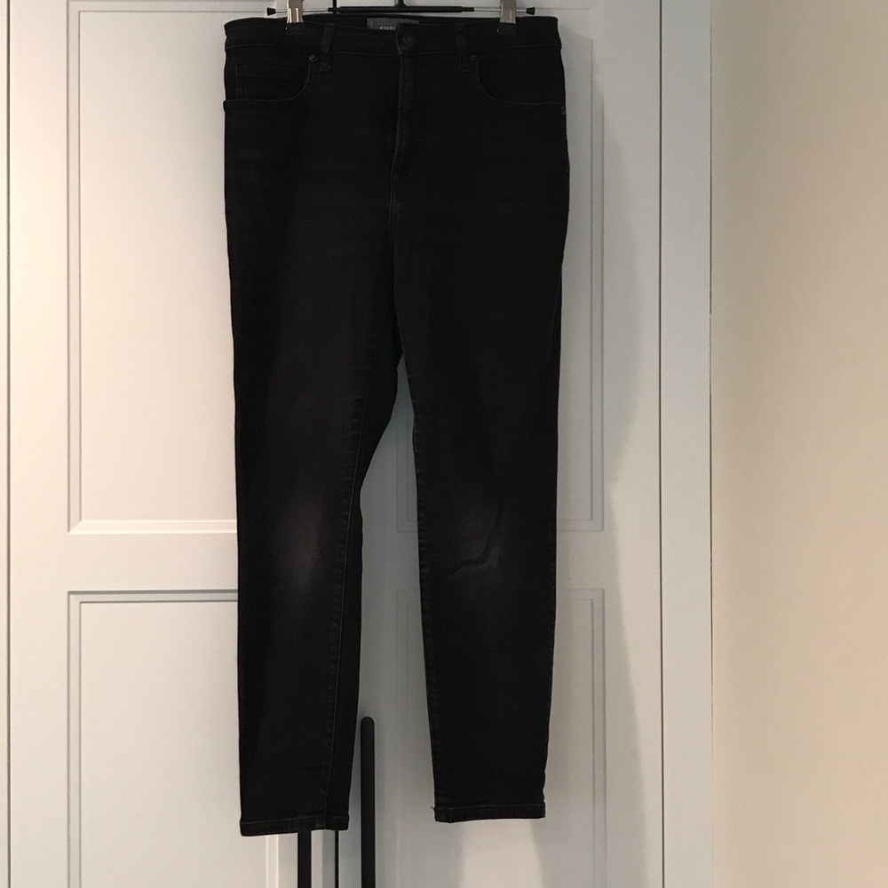 Everlane Black Skinny Jeans - High Rise